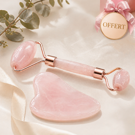 Rose Quartz Gua Sha Roller The tool that multiplies the benefits of your serum