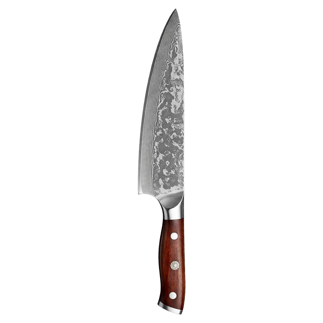 New Brown Damascus Knife